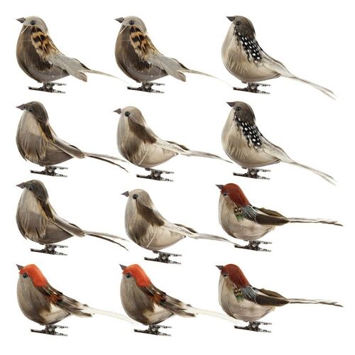 Plumes Artificielles En Mousse, 12 Ou Pièce/Ensemble Oiseaux, Décoration De Mariage, Bricolage, Ornement De Fête, Extérieur, Pour Cour 9109-May14A27245