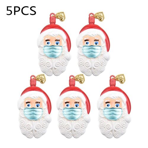 Ornements D'Arbre De Noël En Pvc, 1/2/5 Pièces, Masque De Survie 2022, Pendentif Père Noël, Père Noël, Cadeau Décoratif Suspendu 9109-May14A28962