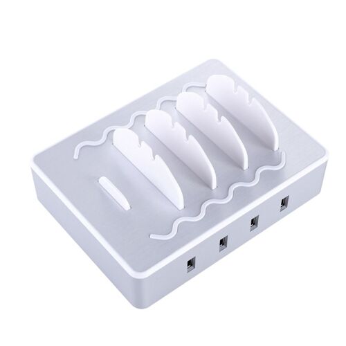 Station De Charge Pour Plusieurs Appareils, 4 Ports Usb, Famille Charge Max 2,4 A Chacun Pour Ipad, Téléphones Intelligents, Tablettes 9109-May14A25320