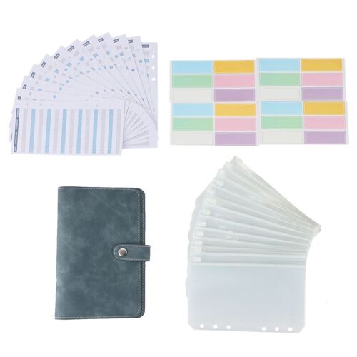 Classeur D'Enveloppe D'Argent Pour La Planification Du Budget, Classeur Avec 6 Anneaux De Feuilles Mobiles, 12 Pochettes, 12 Feuilles De Budget, 24 Ét 9109-May14A26031