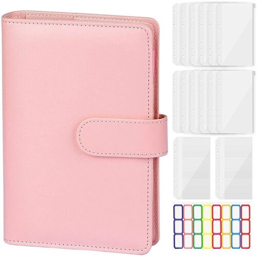 Carnet De Notes En Cuir À 6 Anneaux, Planificateur De Budget, Enveloppes D'Argent Pour Le Budget, Organisateur De Classeur D'Épargne 9109-May14A24312