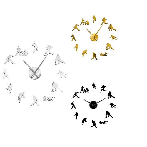 Horloge Murale Miroir 3D, 27 Pouces, Grande Taille, Sans Cadre, Silencieuse, À Quartz, Pour Décoration De Maison, Cadeau, Diy 9109-May14A23793