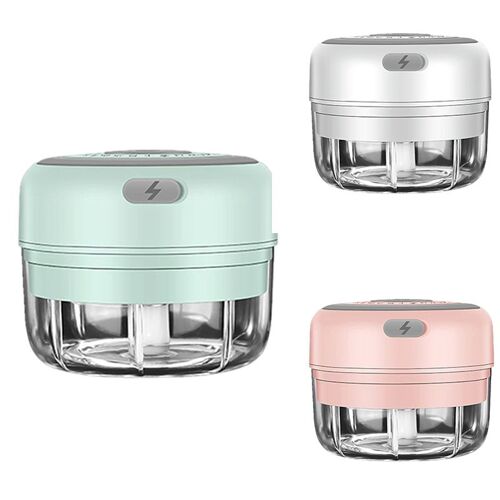Hachoir À Ail Électrique Sans Fil, Broyeur À Viande Durable, Mini Appareil À Ail, Chargeur Usb, Cuisine 9109-May14A23774