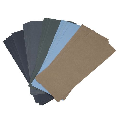 Assortiment De Feuilles De Papier De Verre À Grain Élevé, 1000/2000/3000/5000/7000, Pour Le Bois, Le Métal, Le Polissage Et Le Sable Automobile, 20 Pi 9109-May14A21368