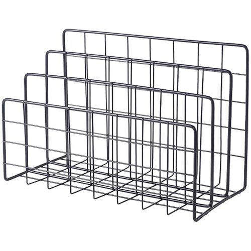 Organisateur De Courrier De Bureau, Porte Revues Moderne À 3 Fentes, Support De Carnet De Livres, Trieur Multifonctionnel De Stockage En Métal 9109-May14A24147