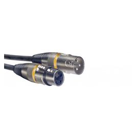 Stagg SMC3 YW - Câble de microphone XLR/XLR (m/f), 3 m, anneau jaune