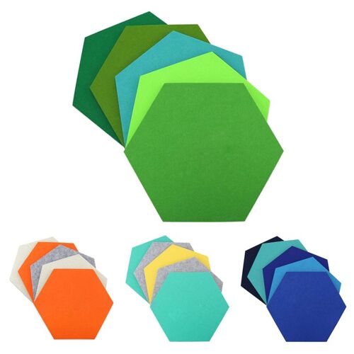 Panneau Hexagonal En Feutre, Autocollant Mural Multifonction 3D Décoratif Pour La Maison, Panneau De Message Auto Adhésif Pour Chambre D'Enfants B 5 P 9109-May14A21923