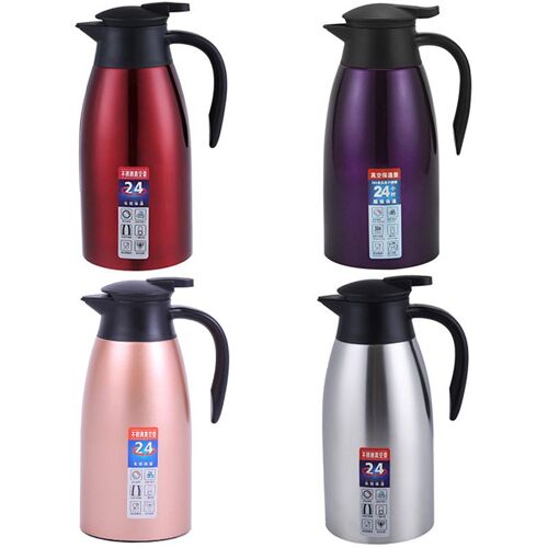 Flacon Thermique 2L En Acier Inoxydable 304, Isolé Sous Vide, Pot À Eau, Café, Thé, Lait, Pichet Thermique Pour La Maison Et Le Bureau 9109-May14A21025
