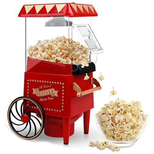 Machine À Pop Corn Électrique Vintage, Machine À Pop Corn À Air Chaud, Pour Collation Saine Et Rapide À La Maison, Prise Ue 9109-May14A20276