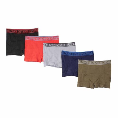 Boxers Sans Couture Stretch Lot X5 Djino Homme Chevignon