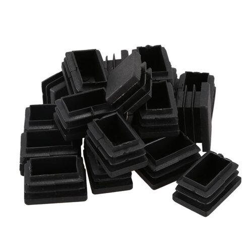 Embouts Rectangulaires Filetés En Plastique, 30Mm X 20Mm, Insertion De Pieds En Caoutchouc, 20 Pièces 9109-May14A22777
