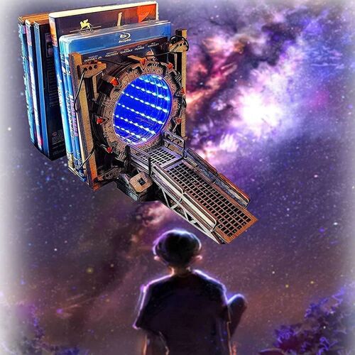 Serre-Livres Porte De Galaxie, Créatif, Tunnel De Temps Transversal, Portail Magique, Serre-Livres Décoratif Pour Étagère À Livres 9109-May14A20763