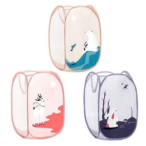 Panier À Linge Pliable De Grande Capacité, Panier À Linge, Filets En Tissu, Organisateur De Stockage, Type De Seau 9109-May14A22079