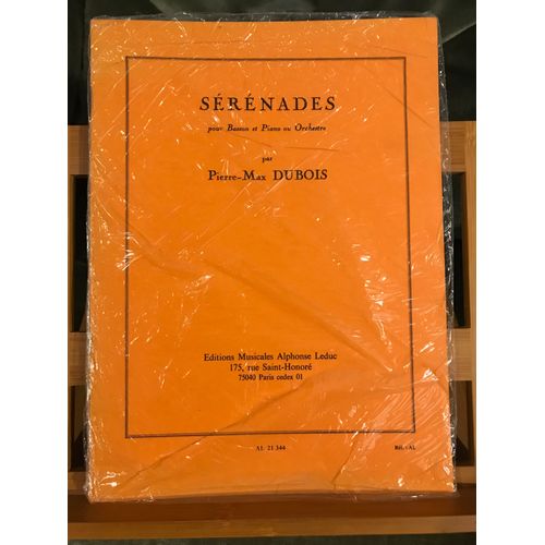 Pierre Max Dubois Sérénades Pour Basson Et Piano Partition Éditions Leduc