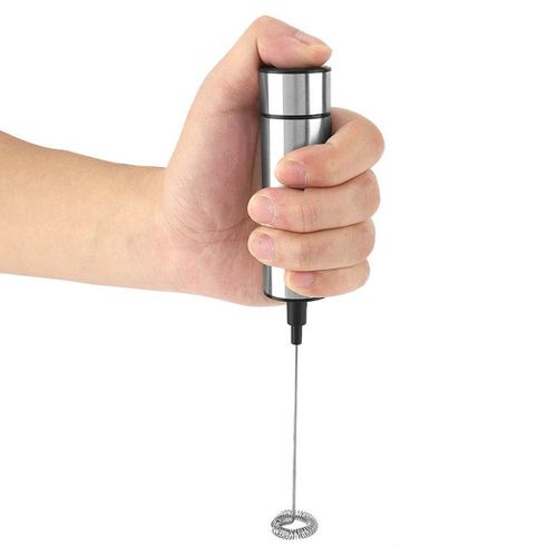 Batteur À Lait Électrique En Acier Inoxydable, Machine À Mousse Cappuccino, Café Latte, Batteur À ?ufs Portable, Fouet, Agitateur À Chocolat Chaud 9109-May14a19084