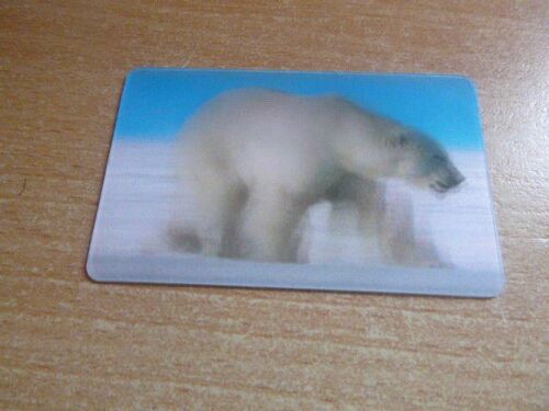 Carte Collector Animée Animaux (Cora / Match) / Ours Polaire N°44/44