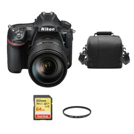 NIKON D850 45.7 Mpix KIT AF-S 24-120MM F4G ED VR + SD 64Go + Sac + HOYA UX UV 77mm Filter