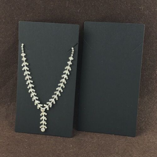 Cartes En Papier Kraft De 15X8Cm, 100 Pièces, Colliers Classiques Vintage, Présentoirs, Logo Personnalisé, Coût Supplémentaire 9109-May14A15351