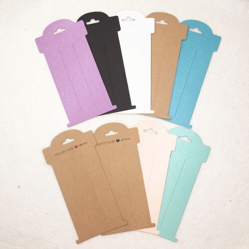 Lot De 120 Épingles À Cheveux En Papier 16x8cm, Emballage De Bijoux, Carte D'exposition De Décoration Pour Cheveux D'enfants, Accessoires, Carte De Ve 9109-May14a15554 