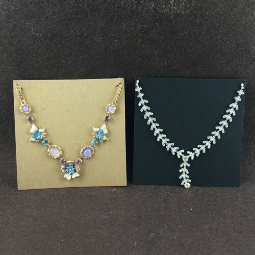 Lot De 100 Cartes En Papier Kraft Pour Fabrication De Bijoux, Lot De 10x10cm 9109-May14a15253