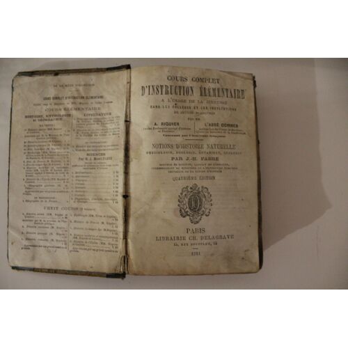 Cours Complet D'instruction Élémentaire À L'usage De La Jeunesse Dans Les Collèges Et Les Institutions De Jeunes Personnes - Notions D'histoire Naturelle Physiologie, Zoologie, Botanique, Géologie