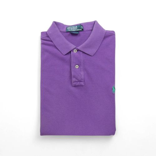 Reconditionné - Polo Manches Courtes Homme Violet Polo Ralph Lauren - Col Polo - Taille Xl - Homme - Violet