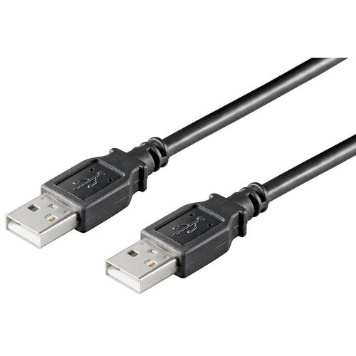 MicroConnect - USB2.0 A-A 0,5m M-M, Black - Câbles USB