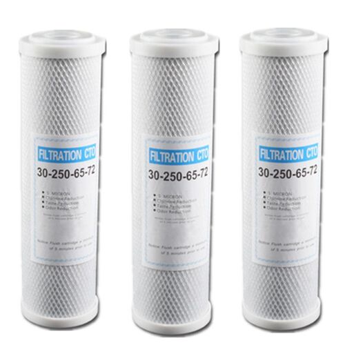 Filtre À Eau À Charbon Actif 10 Pouces, 3 Pièces, Cartouche Remplaçable, Bloc Cto, Purificateur D'Eau 9109-May14A16388