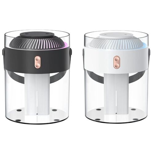 Diffuseur D'arôme Avec Humidificateur D'air 2,6 L, Double Buse Avec Lumière Rgb, Humidificateurs Remplaçables, Diffuseur D'aromathérapie Domestique 9109-May14a17189