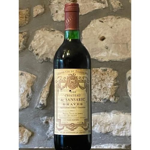 Vin Rouge, Graves, Château De Sanaric 1988