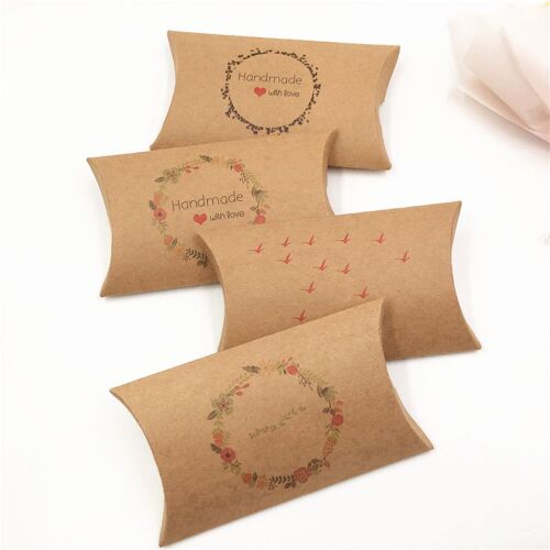 Boîtes Colorées En Papier Kraft, 100 Pièces, Pour Le Transport De Petits Bijoux, Bonbons, Emballage De Noël, Festival, Mariage, Sac Cadeau 9109-May14A14776