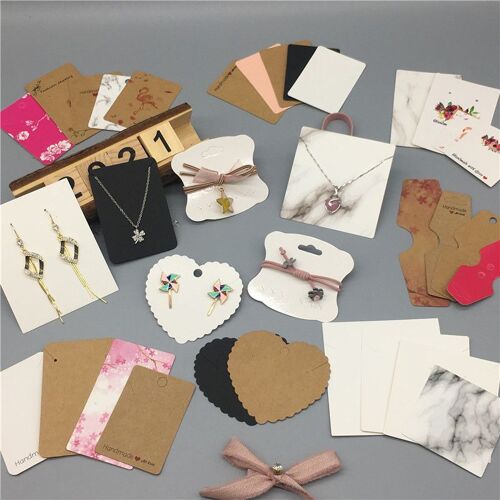 Présentoir De Bijoux Colorés, Pince À Cheveux, Organisateur De Cartes En Papier, Bricolage, Style, Emballage Fait Main, Offre Spéciale, 100, Pièces/Lo 9109-May14A14839
