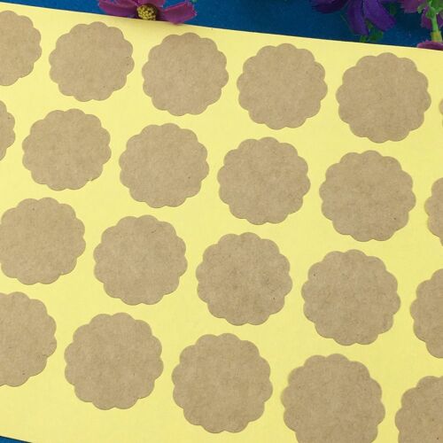 Étiquettes Autocollantes En Papier Kraft, 300 Pièces, Pour Scellage D'Emballage, Pour Sacs, Bonbons, Gâteaux Faits À La Main 9109-May14A14526