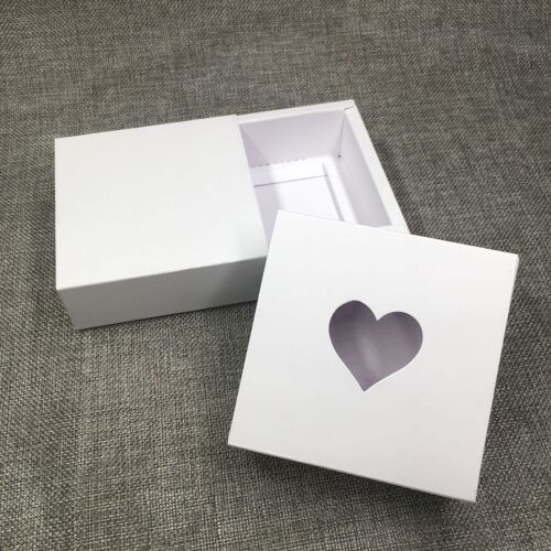Boîtes À Bonbons Kraft Vierge 30 Pièces, Fournitures D'Emballage Cadeau En Papier Kraft Avec Coeur En Pvc 9109-May14A14796