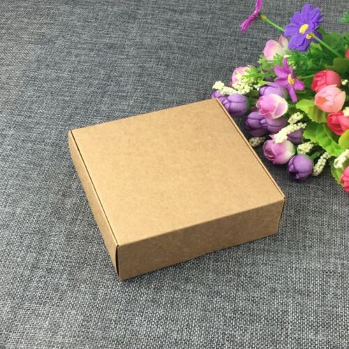 Boîtes D'Emballage Kraft, Boîte Cadeau Marron, Boîte À Bijoux Vierge, Boîte De Rangement Pour Bijoux/Cadeau/Artisanat/Bonbons/Cosmétiques/Savon Fait À 9109-May14A14969