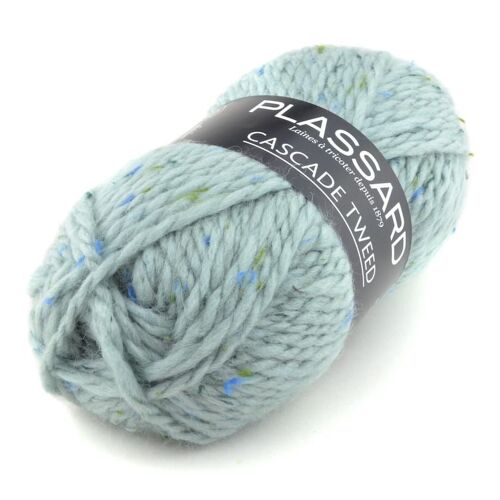Pelote De Laine Cascade Tweed 22 Bleu Moyen Tweed
