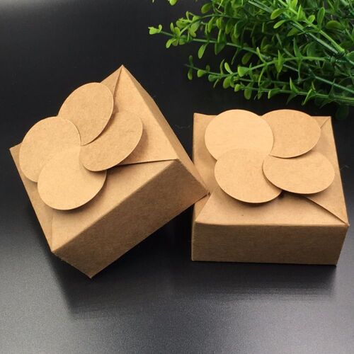 Boîtes À Cadeaux En Papier Kraft 20 Pièces/Lot, Boîtes De Rangement Pour Bonbons Faits À La Main/Chocolat/Artisanat/Bijoux 9109-May14A14438