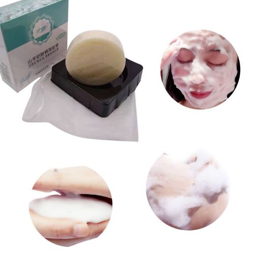 Base De Savon Au Sel De Mer, Lait De Chèvre, Nettoyant Pour Acariens, Élimination Des Pores Et Boutons, Acné Du Visage 9109-May14A11983