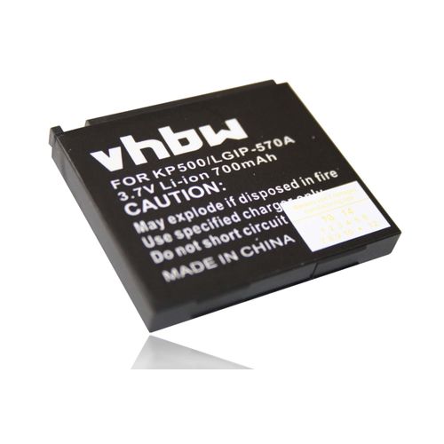 Vhbw Batterie Compatible Avec Lg Cf750, Kc550, Kc780 Reina, Kf600, Kf690, Kf700 Smartphone (700mah, 3,7v, Li-Ion)
