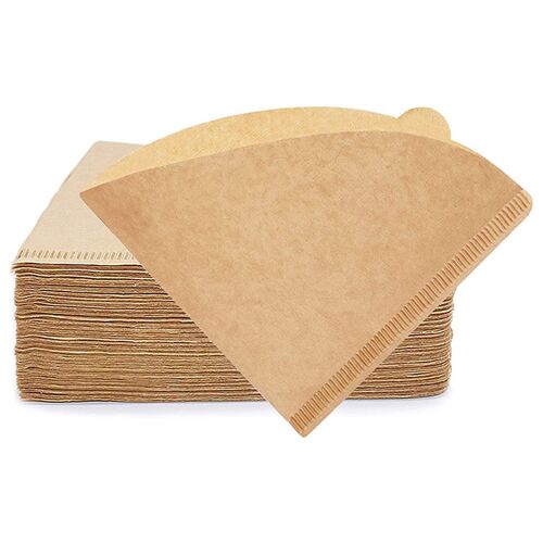 Papiers Filtres À Café Jetables En Forme De V, Papiers Filtres Non Blanchis Pour V60, Cônes De Goutteur De Café (2-4 Tasses), 200 Pièces 9109-May14A10502