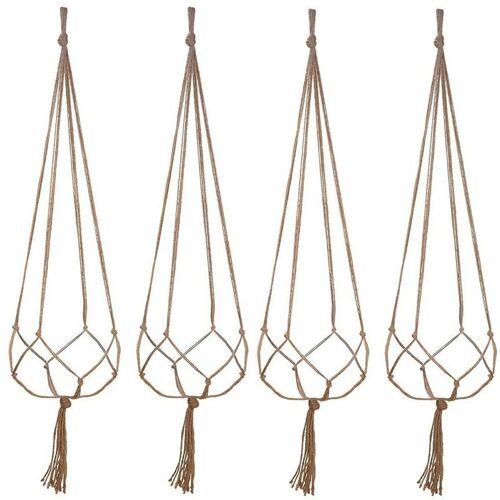 Porte Plante En Macramé Tressé, Corde, Porte Pot De Fleurs, Panier En Filet Pour Maison Et Jardin 9109-May14A07966