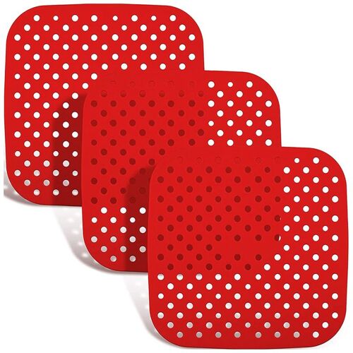 Tapis De Panier Pour Friteuse À Air, 3 Pièces, En Silicone, Antiadhésifs, Accessoires Réutilisables Pour La Cuisine Domestique, 8.5 Pouces 9109-May14A06234
