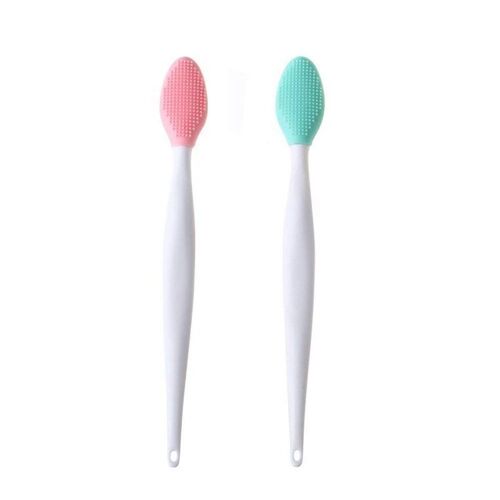 Outil De Brosse À Lèvres, Brosse À Lèvres Exfoliante En Silicone Double Face (2 Pièces) Dans Des Couleurs Aléatoires 9109-May14A06529