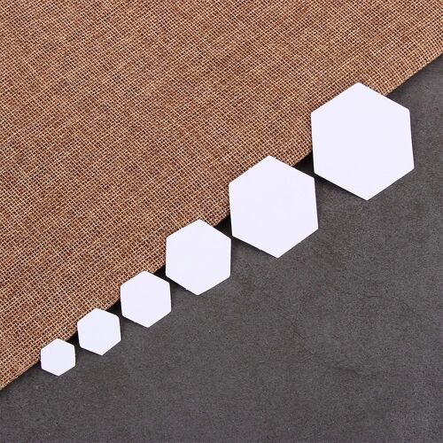 Modèles Hexagonaux Pour Patchwork, Papier, Couture Artisanale, Tissu, Vêtements, Accessoires, 100 Pièces/Paquet 9109-May14A06006