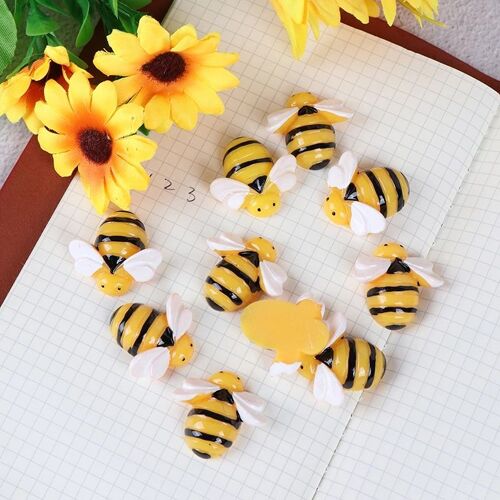 Cabochon Abeille En Résine À Dos Plat, 10 Pièces, Bricolage, Scrapbooking, Embellissement, Artisanat De Décoration, Accessoires De Fabrication Artisan 9109-May14a05855