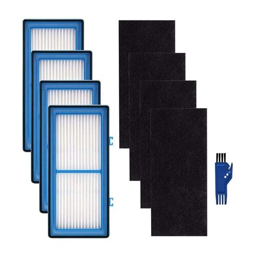 Filtre Hepa Pour Purificateur D'Air, 4 Filtres Hepa + 4 Filtres Carbone Améliorés + 1 Brosse De Nettoyage 9109-May14A06820