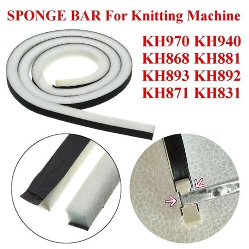 Barre D'éponge En Tissu Noir Avec Aiguilles De 100cm, Pour Machine À Tricoter Brother, Accessoires Et Pièces Détachées, Kh860 940 970 9109-May14a05991