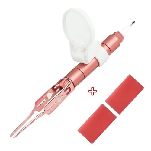 Stylo D'éclairage Led Avec Pincettes Pour Peinture Diamant, Accessoires De Broderie, Stylo Perforateur, Outil De Mosaïque, Nouveauté 2021 9109-May14a05598