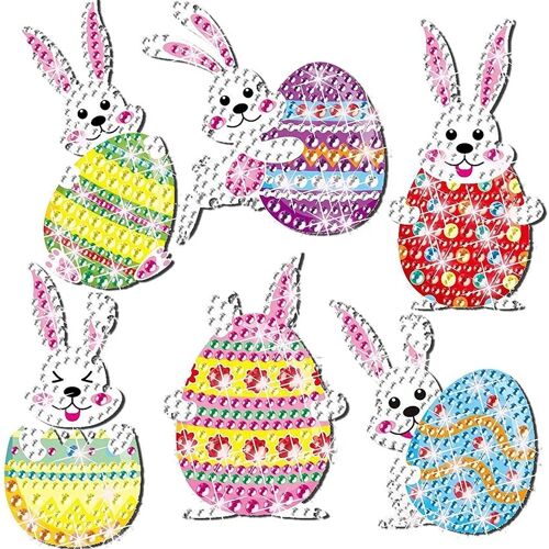 Peinture Diamant 5d Pour Enfants, Autocollants Créatifs De Pâques Et De Printemps, Bricolage, Kit D'art De Gemmes 9109-May14a05530