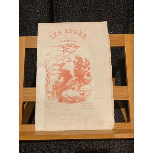 Abbé W. Moreau L'ange De L'harmonie N°6 Partition Chant Piano Tolra & Haton